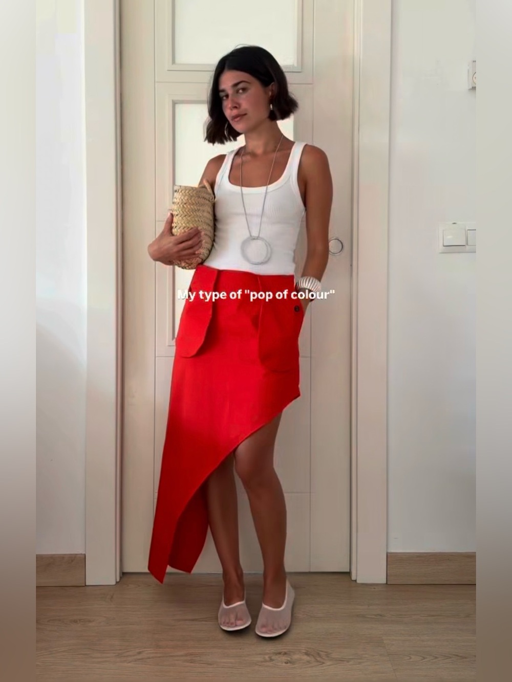 Zara asymmetric skirt new